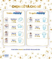 Tã Bỉm Moony Natural Trắng Dịu Nhẹ