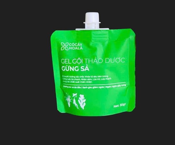 Q - Cỏ cây hoa lá Dầu gội gừng xả 30gr