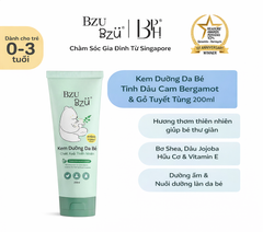 Sữa dưỡng thể thảo mộc cho bé BZU BZU (Cam Bergamot & Gỗ tuyết tùng) - 200ml