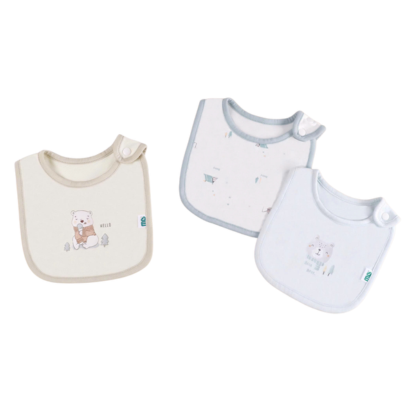 Yếm cài khuy rayon Minh Baby