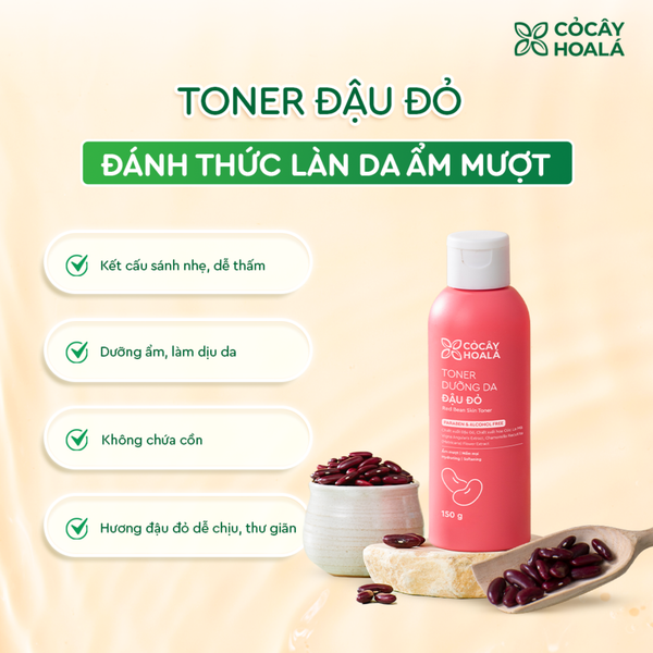 Toner đậu đỏ Cỏ cây hoa lá 150ml