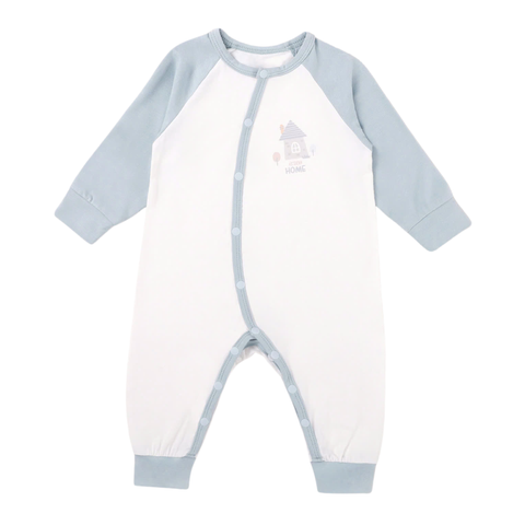 Body dài cài lệch bamboo Minh Baby