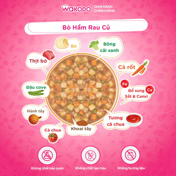 Thực phẩm bổ sung Bò Hầm Rau Củ