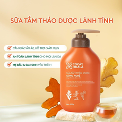 Sữa tắm thảo dược gừng nghệ Cỏ cây hoa lá 500ml