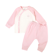 Bộ dài tay cài lệch rayon Minh Baby