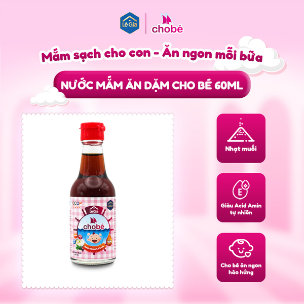 Nước mắm cá cơm cho bé Lê Gia