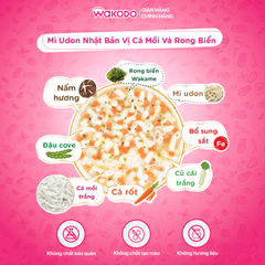 Mì Udon Nhật Bản Vị Cá Mồi Và Rong Biển