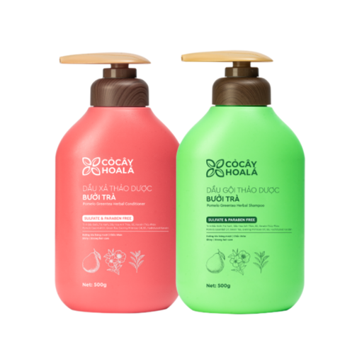 Dầu gội & xả thảo dược Bưởi Trà Cỏ cây hoa lá 350gr