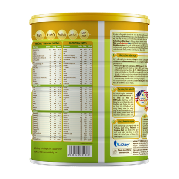 Sữa Colosbaby Bio (Lon 800g)