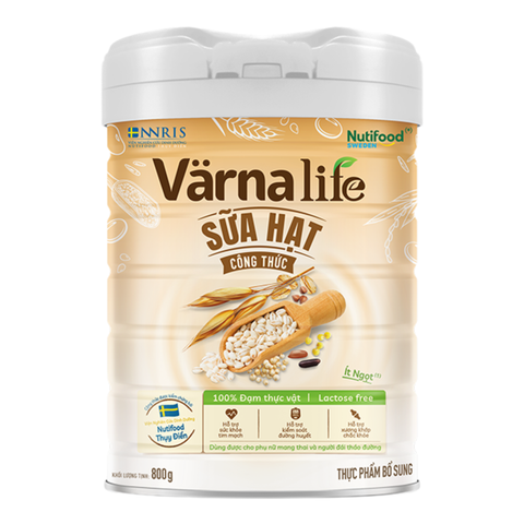 Sữa hạt công thức Varna Life ít ngọt cho người lớn