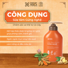 Sữa tắm thảo dược gừng nghệ Cỏ cây hoa lá 500ml