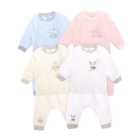 Bộ cài lệch dài tay chần bông Dokma