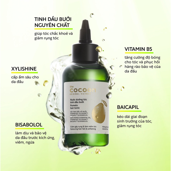 Nước dưỡng tóc tinh dầu Bưởi, giúp kích thích mọc tóc Cocoon
