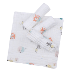 Set 5 khăn sữa cotton Minh Baby 5 lớp (27x27cm)