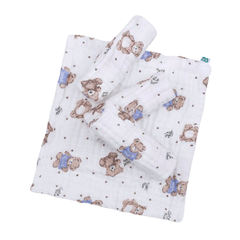 Set 5 khăn sữa cotton Minh Baby 5 lớp (27x27cm)