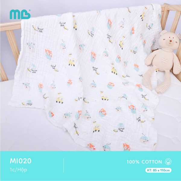 Khăn tắm cotton Minh Baby 5 lớp (85x100cm)