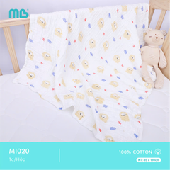 Khăn tắm cotton Minh Baby 5 lớp (85x100cm)