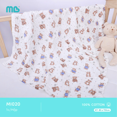 Khăn tắm cotton Minh Baby 5 lớp (85x100cm)
