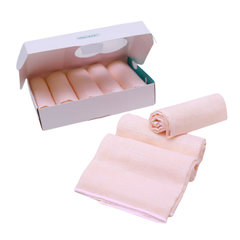 Khăn sữa sợi tre Minh Baby 2 lớp (30x30cm) (Set 5c)