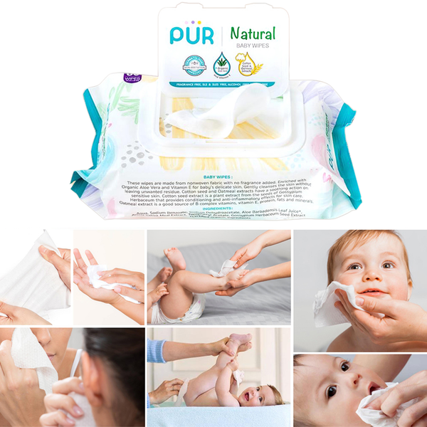 Khăn giấy ướt Pur 100 tờ