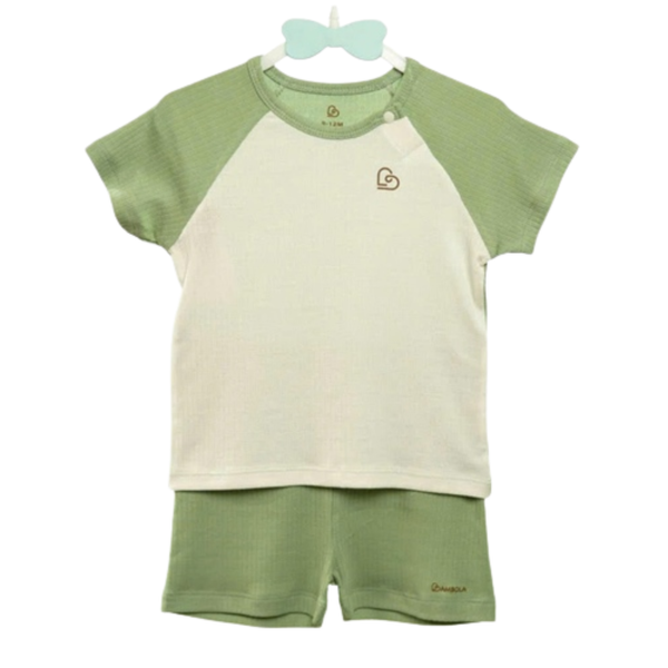 Bộ cài vai cộc tay phối màu Bambola