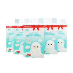 Khăn vải khô đa năng Minh Baby 600g 20x20cm
