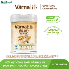 Sữa hạt công thức Varna Life ít ngọt cho người lớn