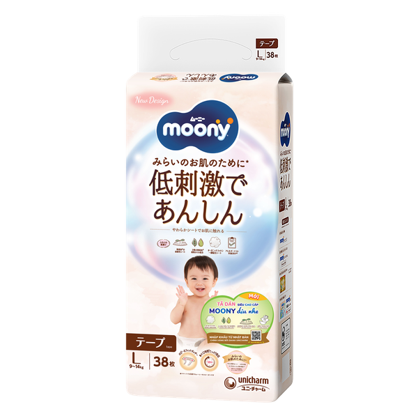 Tã Bỉm Moony Natural Trắng Dịu Nhẹ