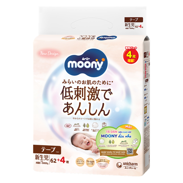 Tã Bỉm Moony Natural Trắng Dịu Nhẹ