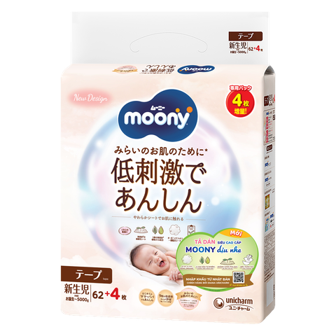 Tã Bỉm Moony Natural Trắng Dịu Nhẹ