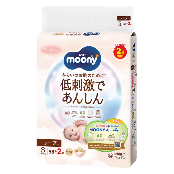 Tã Bỉm Moony Natural Trắng Dịu Nhẹ