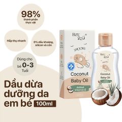 Dầu dừa dưỡng da cho bé Bzu Bzu