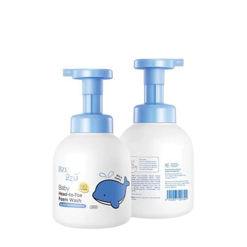 Sữa tắm gội bọt lô hội & hoa cúc cho bé BZU BZU