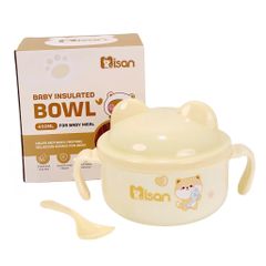Bát ăn dặm inox kèm thìa Misan
