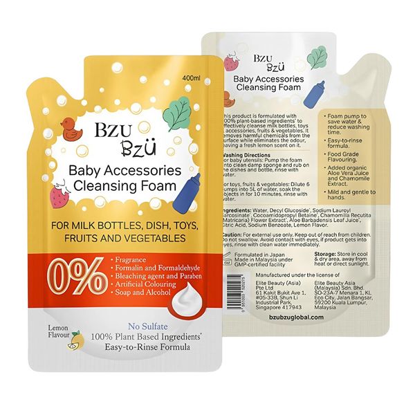 Nước rửa bình tạo bọt Bzu Bzu 500ml