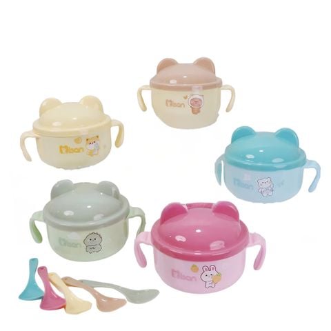 Bát ăn dặm inox kèm thìa Misan