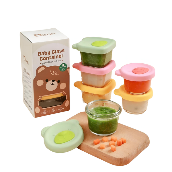 Hũ thuỷ tinh chia vạch đựng thức ăn dặm Misan 230ml