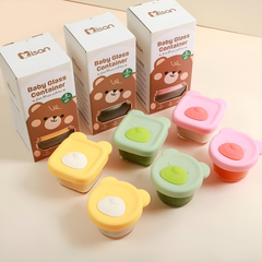 Hũ thuỷ tinh chia vạch đựng thức ăn dặm Misan 230ml