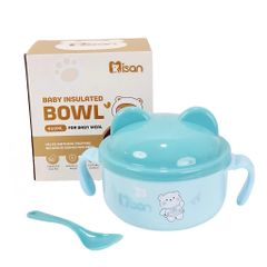 Bát ăn dặm inox kèm thìa Misan