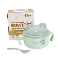 Bát ăn dặm inox kèm thìa Misan