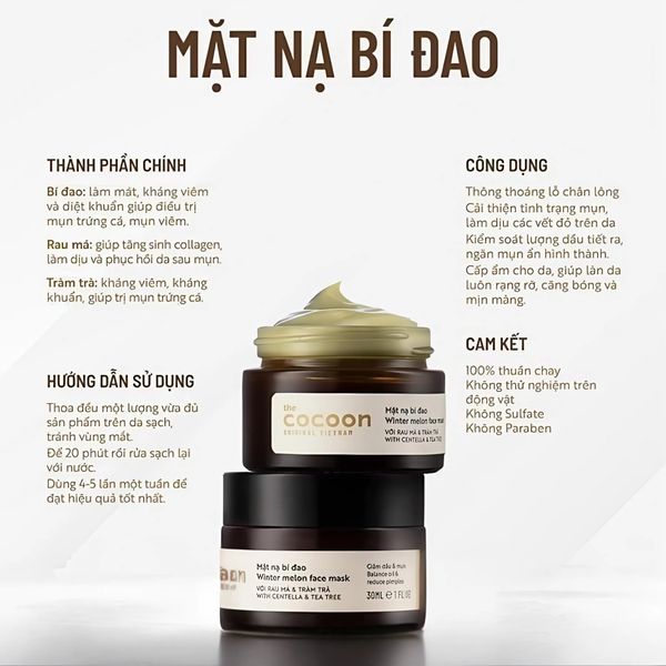 Mặt nạ bí đao Cocoon