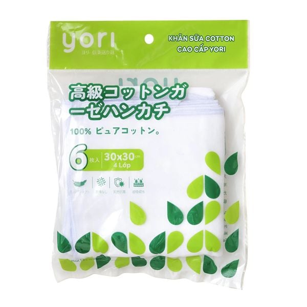 Khăn sữa Cotton cao cấp Yori 4 lớp