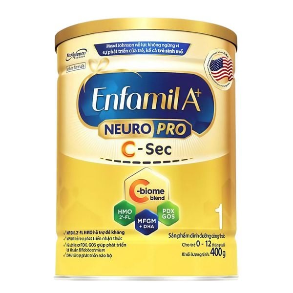 Sữa Enfamil A+ NeuroPro C-sec dành cho bé sinh mổ