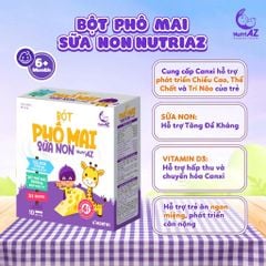 Phô Mai Tách Muối Cho Bé Ăn Dặm Bổ sung sữa non NutriAZ