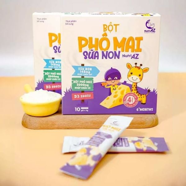 Phô Mai Tách Muối Cho Bé Ăn Dặm Bổ sung sữa non NutriAZ