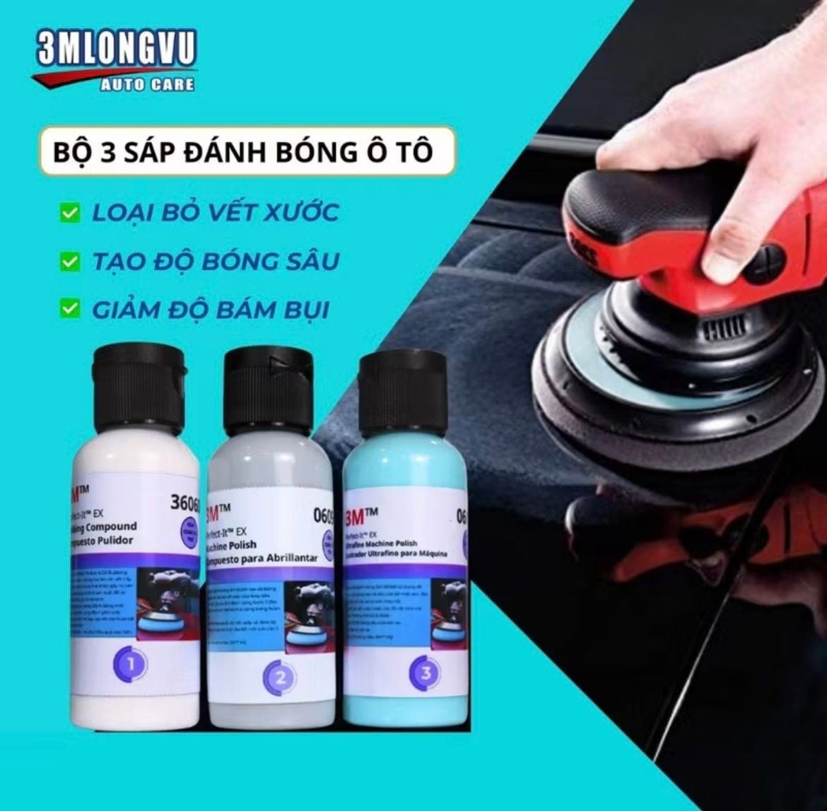 ĐÁNH BÓNG 3M BỘ LẺ 70G - Dung dịch đánh bóng 3M