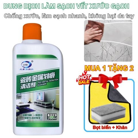  Dung Dịch Làm Sạch Vết Xước Gạch Men, Xóa Vết Trầy Kim Loại Nhanh Chóng, Sáng Bóng Như Mới - 260ML 