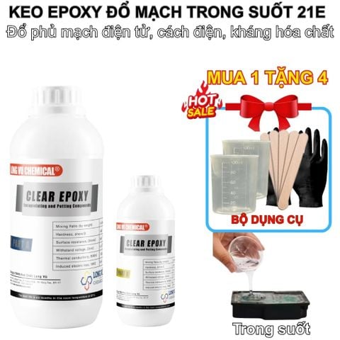  Keo Đổ Mạch Trong Suốt, Phủ Bảng Mạch, Dây Led, Phủ Tấm Pin Năng Lượng Mặt Trời, Kháng Nước 
