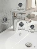 Vòi Chậu Lavabo 1 lỗ Nóng - Lạnh _OB_163
