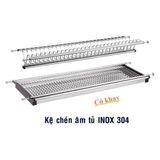Kệ Bát Đĩa 2 Tầng Inox 304 - KBD_0270